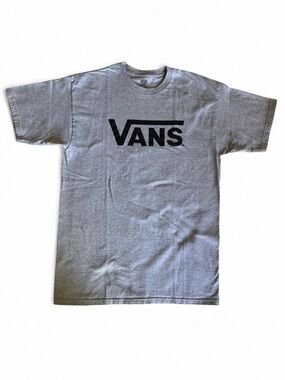 Vans Classic Logo Graphic Tee - Heather Gray - Men’s M